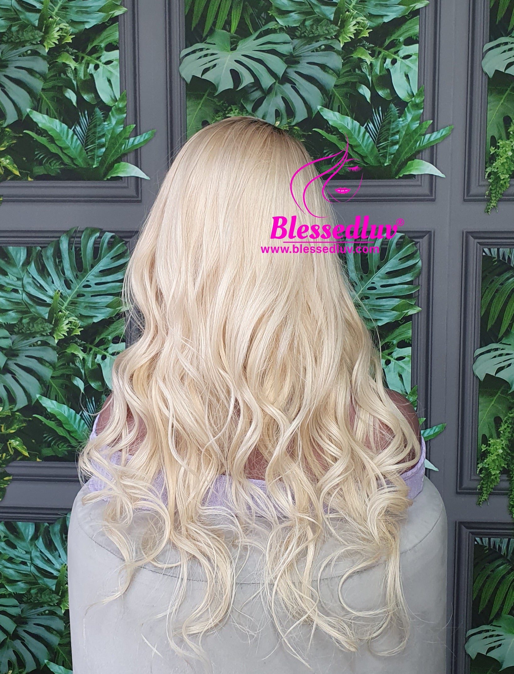 Jessy - Pearl Ombre Blonde Curly Closure Wig-Wigs-www.blessedluv.com-Brazilianweave.com