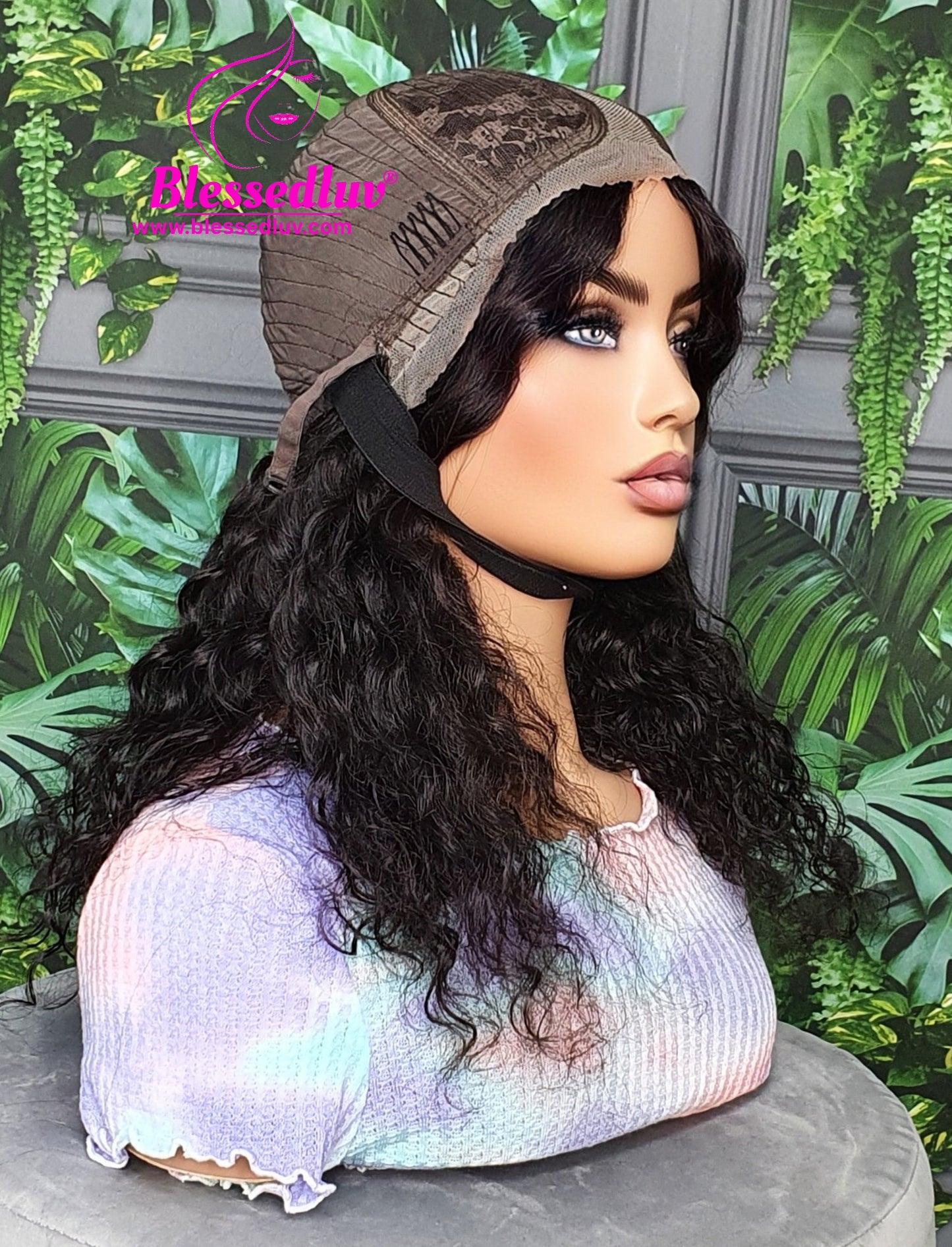 Elodie - Curly 13x1 Lace Front Wig-Wigs-www.blessedluv.com-Brazilianweave.com