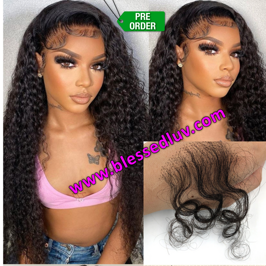 HD Swiss Lace Baby Hair Edge- Curly x2-Wigs-www.blessedluv.com-Brazilianweave.com