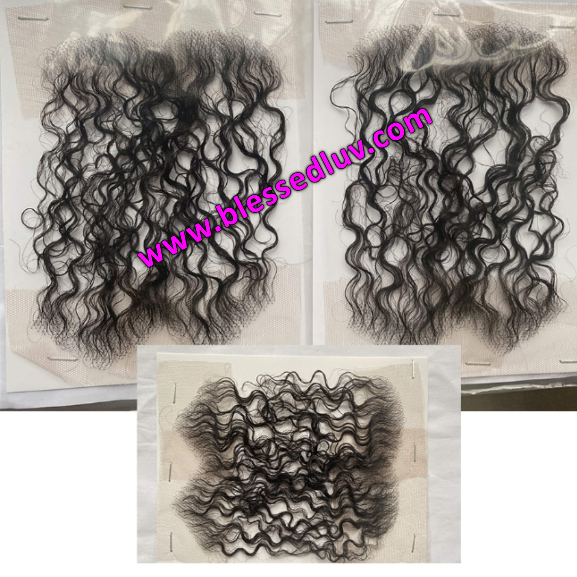 HD Swiss Lace Baby Hair Edge- Curly x2-Wigs-www.blessedluv.com-Brazilianweave.com